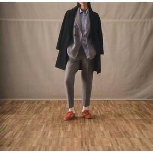 NEW CIRCOLO 1901 herringbone pant in gray